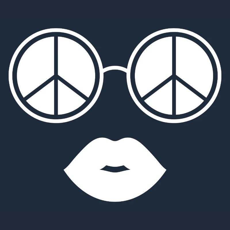 Peace and Lips / Peace Glasses and Lips