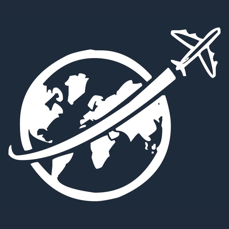Avion avec globe-globe