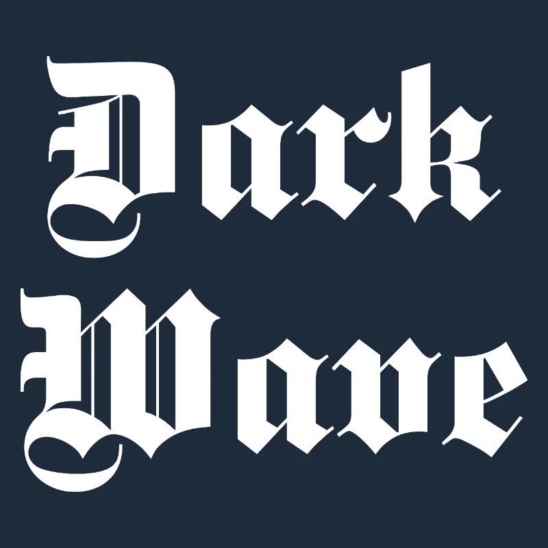 Dark Wave Musik Gothic Typografie