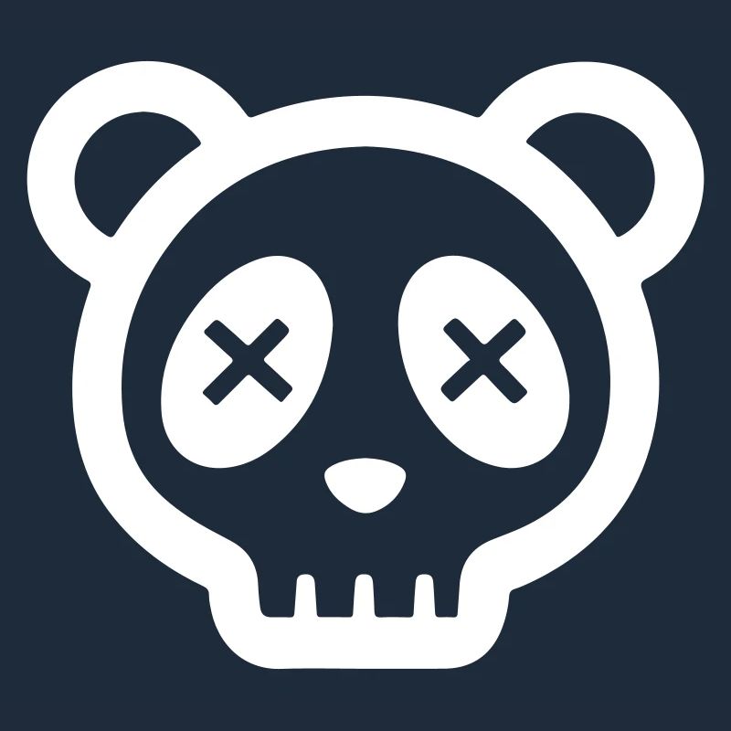 Crâne de panda drôle de crâne