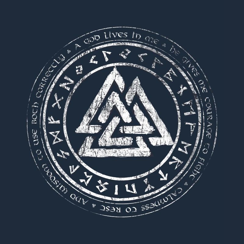 Valknut Viking Celger Ceten Germanen noeud runen