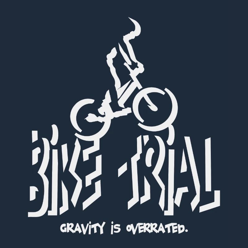 Schwerkraft wird überbewertet beim Bike Trial