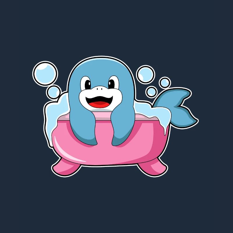 Dauphin dans la baignoire