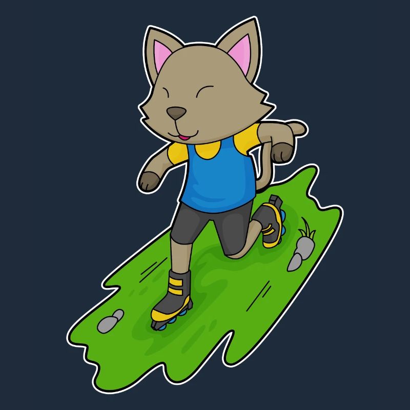 Katze Inline skating Inline skates