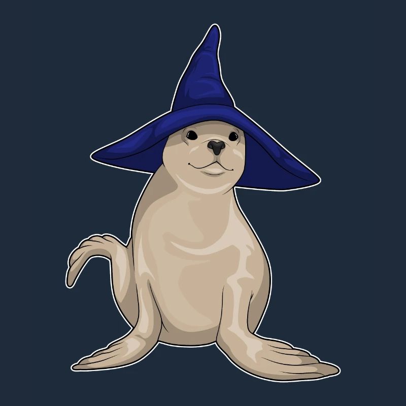 Chapeau de sorcière de phoque