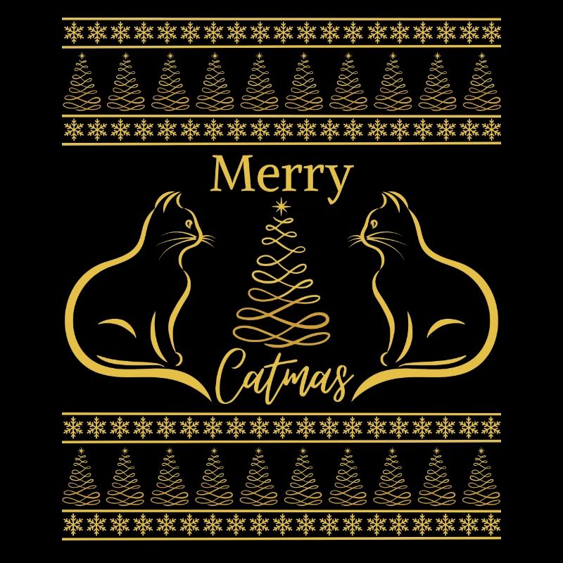Frohe Katzen, Katzenliebhaber, Weihnachtsstimmung