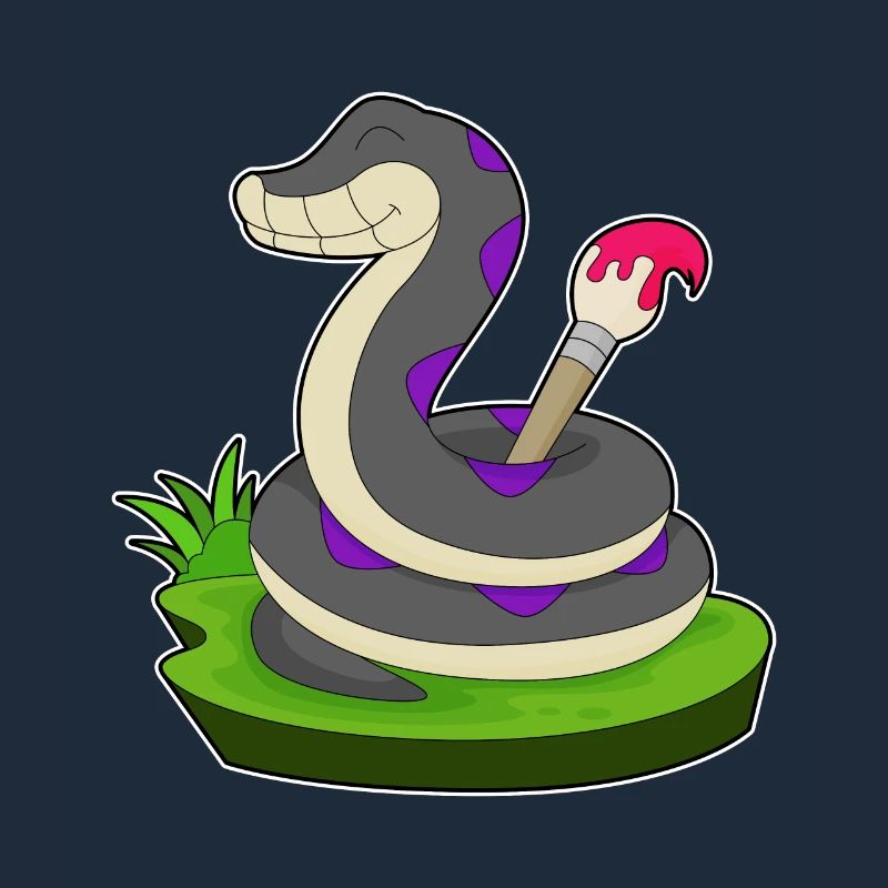 Snake Painter Brush Paint
