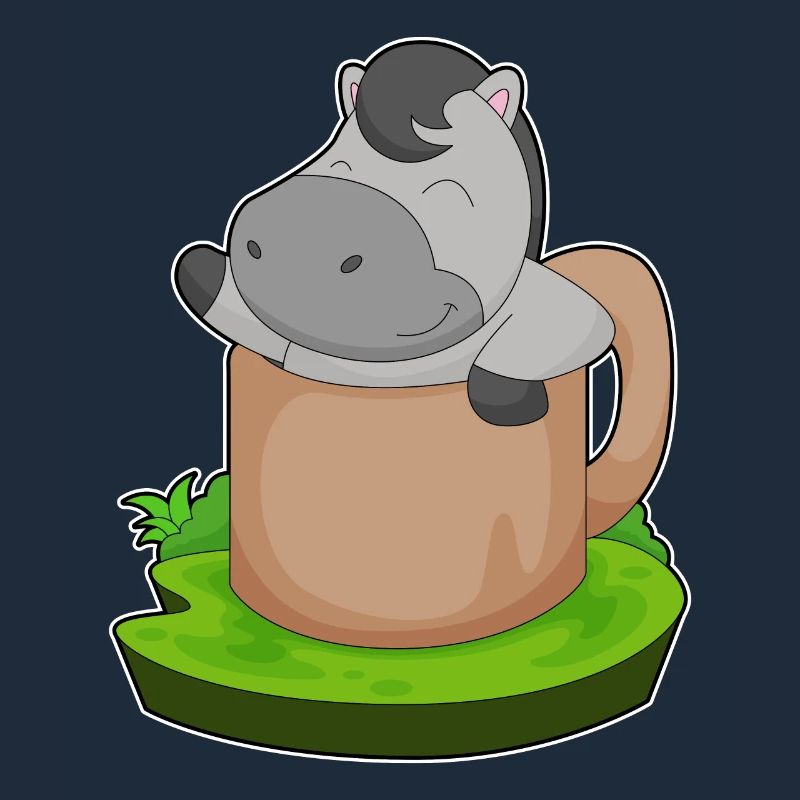 Tasse à cheval