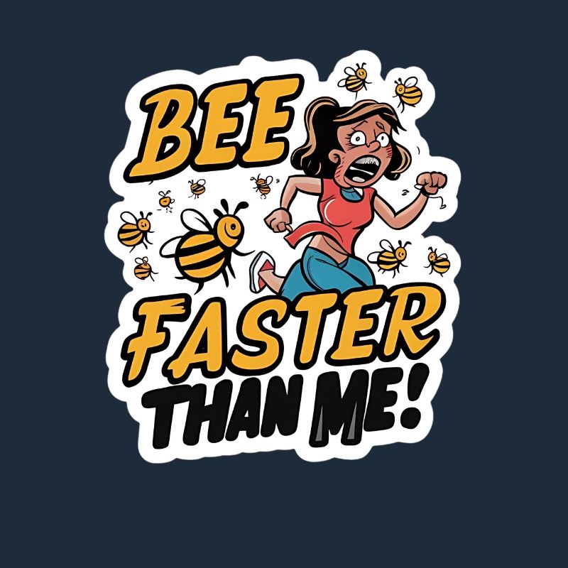 Bee Bees Marathon Runner Joke Qoute