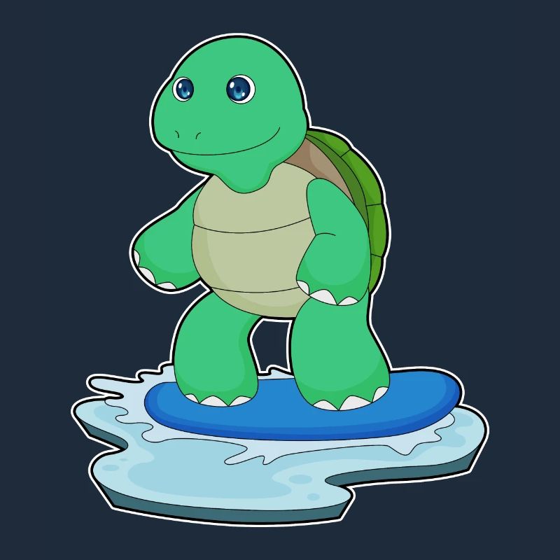 Turtle Snowboarder Snowboard