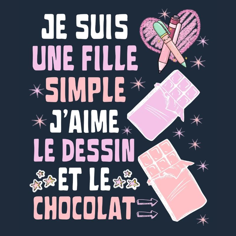 Ich bin ein einfaches Mädchen, Zeichnung und Schokolade