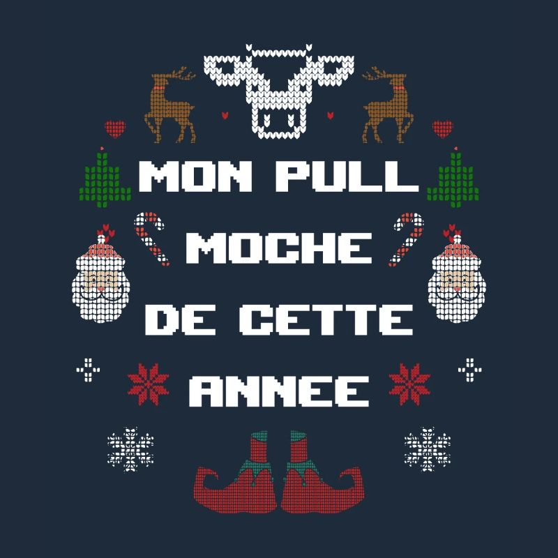 Mon Pull Moche de Noël Tradition Joyeuse Paysan
