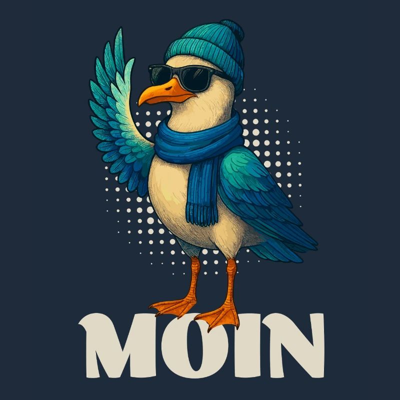 Coole Möwe - Moin