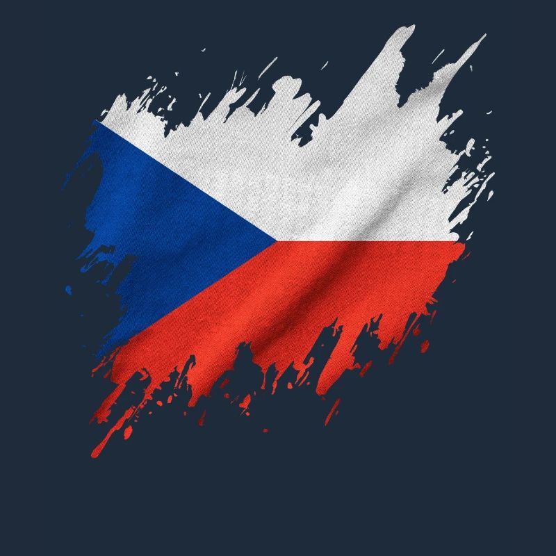 Drapeau de la Tchéquie dans le style déchiré