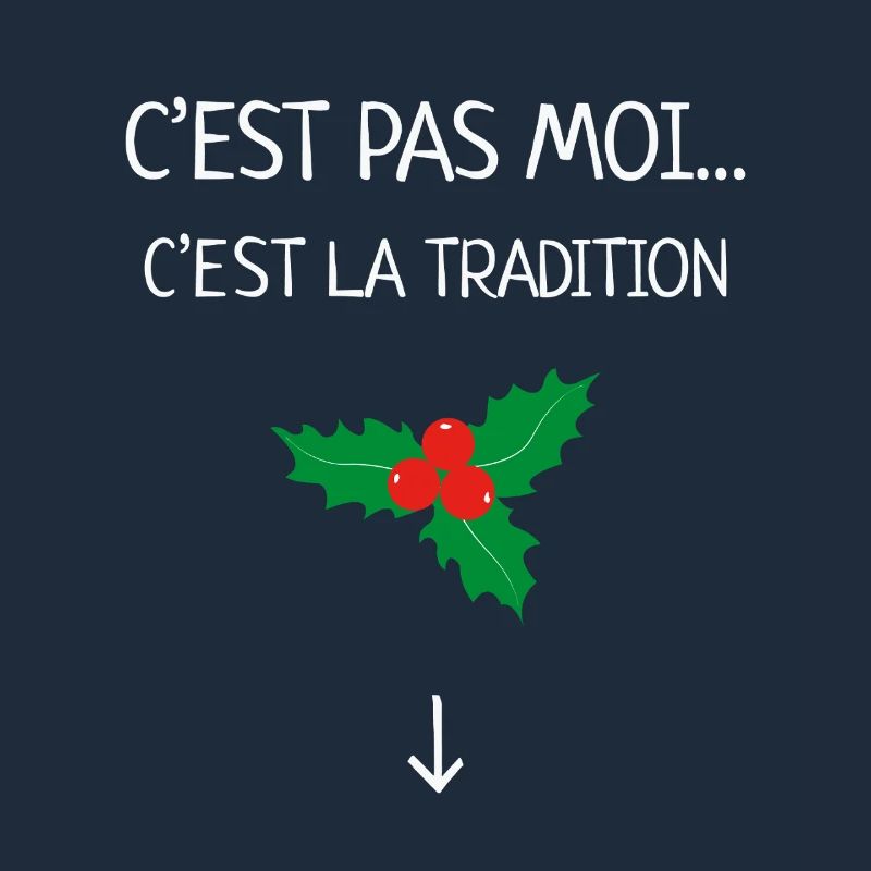 C’est Pas Moi C’est La Tradition Humour Noël Gui