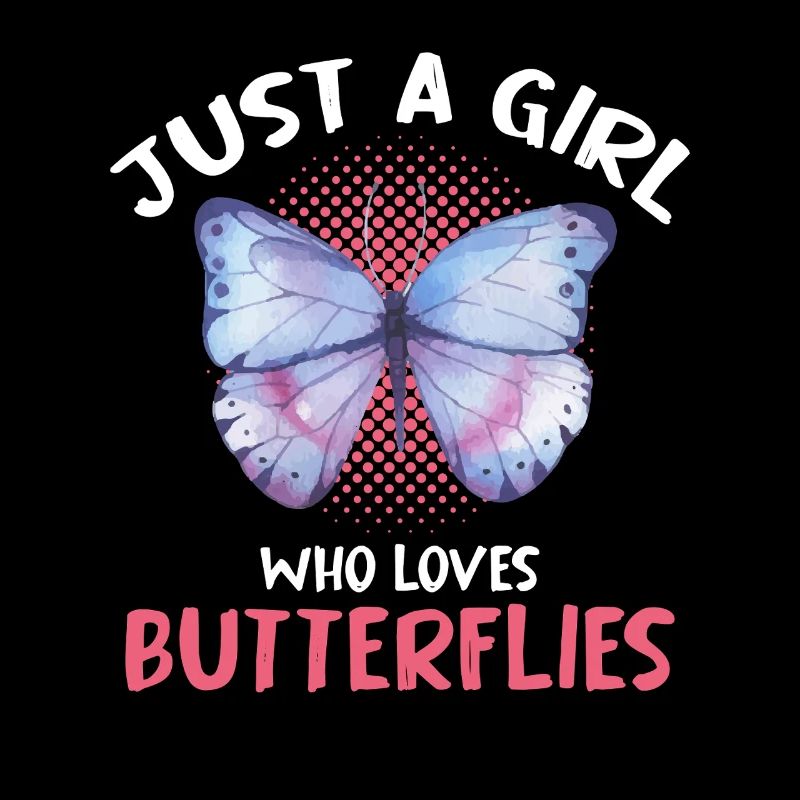 Nur ein Mädchen liebt Schmetterlinge