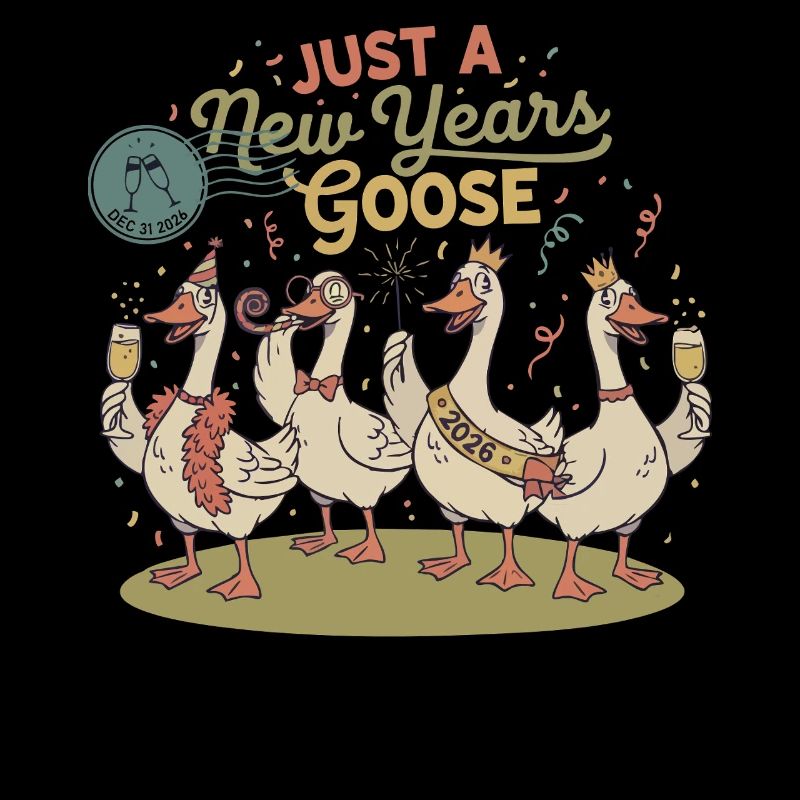 Design de célébration Just A New Year’s Goose 2026