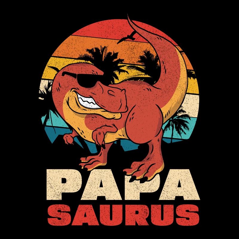 Papasaurus Retro Sunset