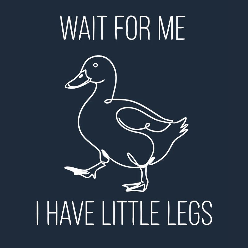 Attends-moi - Petit canard mignon aux pattes courtes