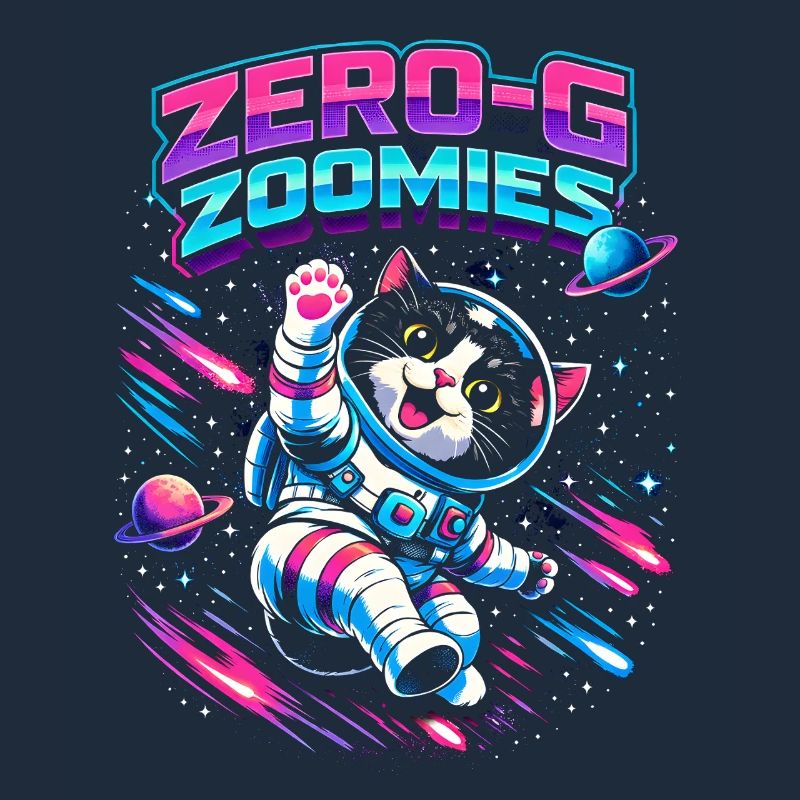 Null-G Zoomies | Humour spatial Astro Cat