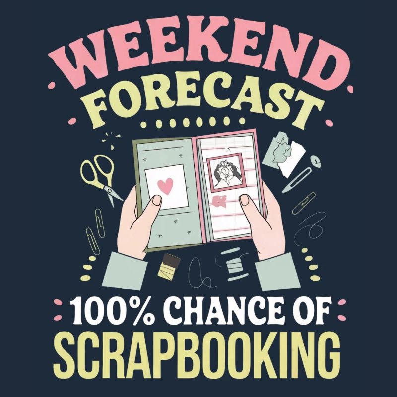 Wochenende Scrapbooking Vorhersage