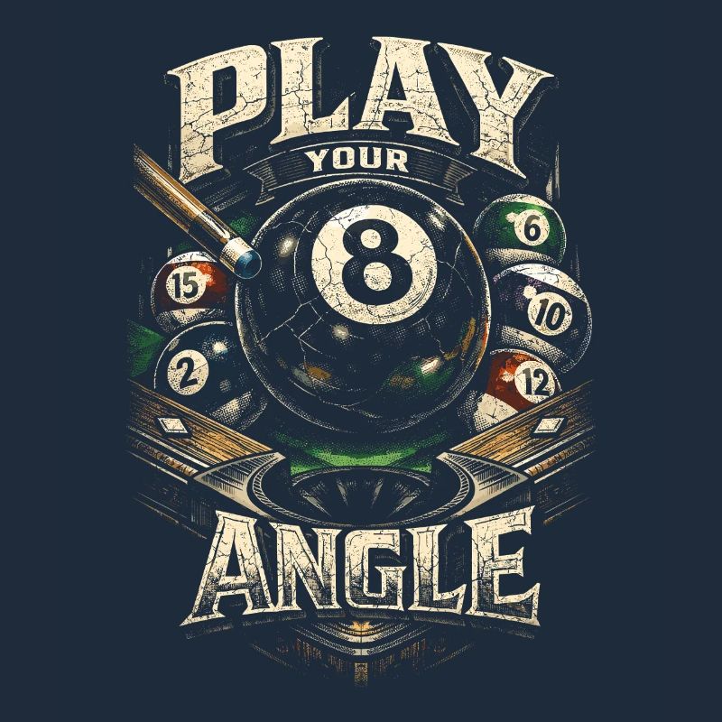 Le billard à 8 billes joue ton angle