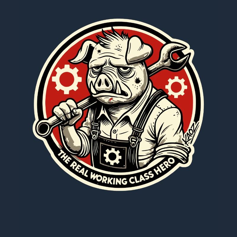 Echtes Heldenschwein der Arbeiterklasse