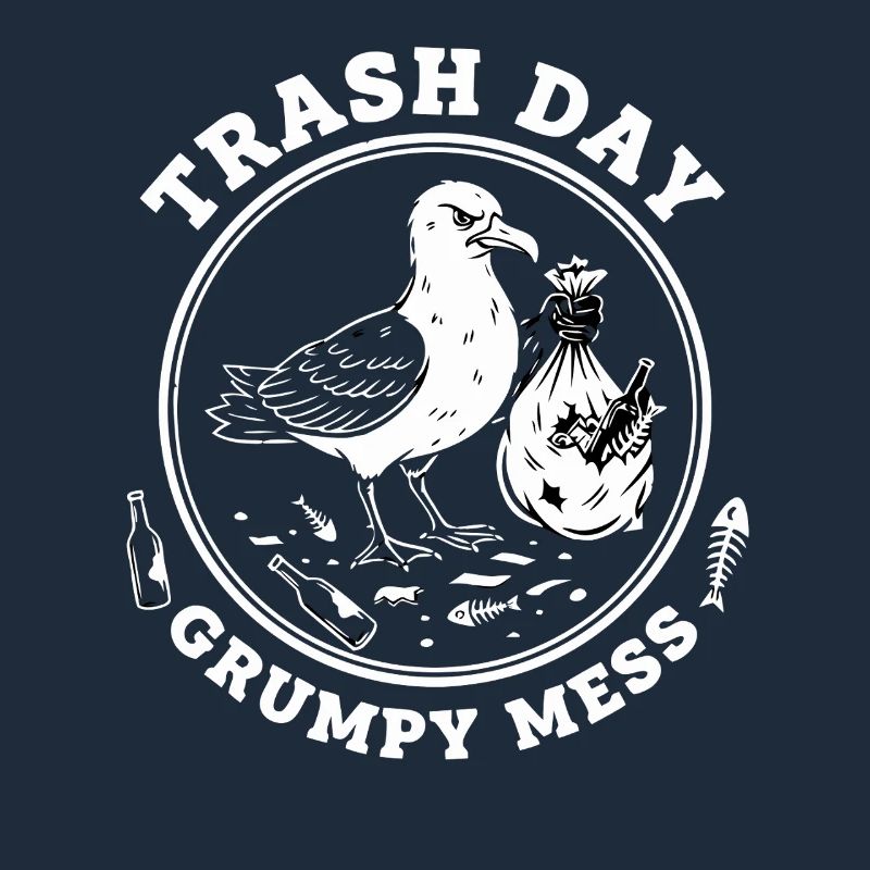 Seagull Trash Day Trash