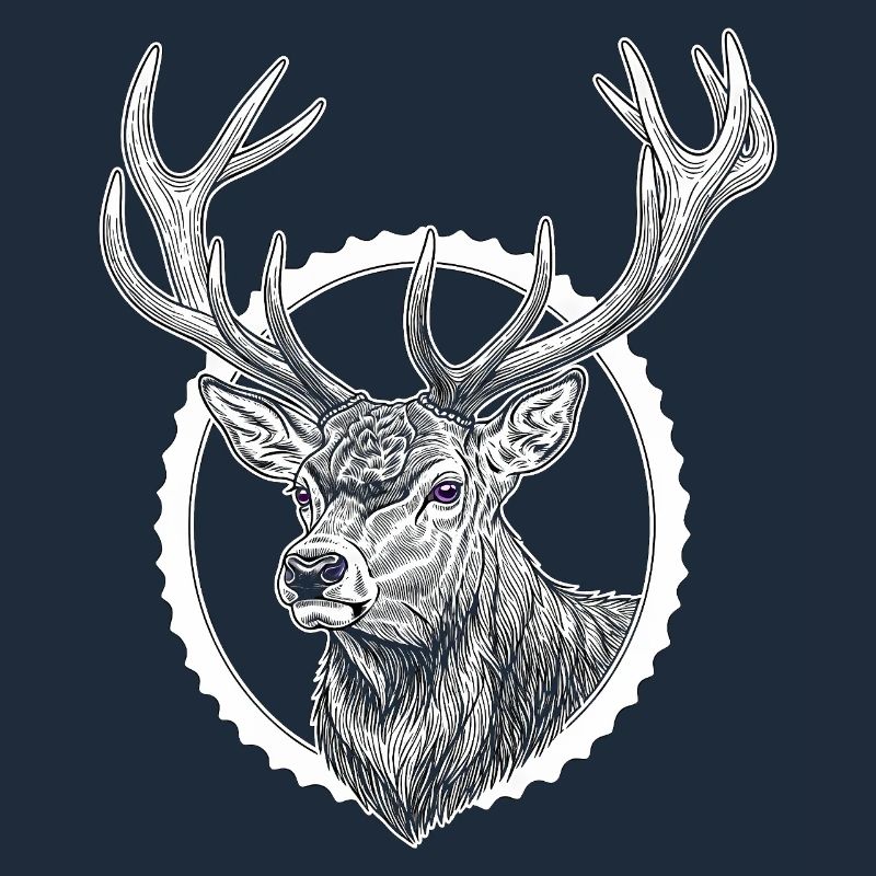 Deer Peeks Out of Crack - Forest Hunter Gift