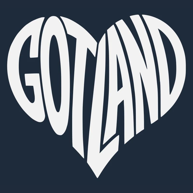 Gotland Herz Schriftzug