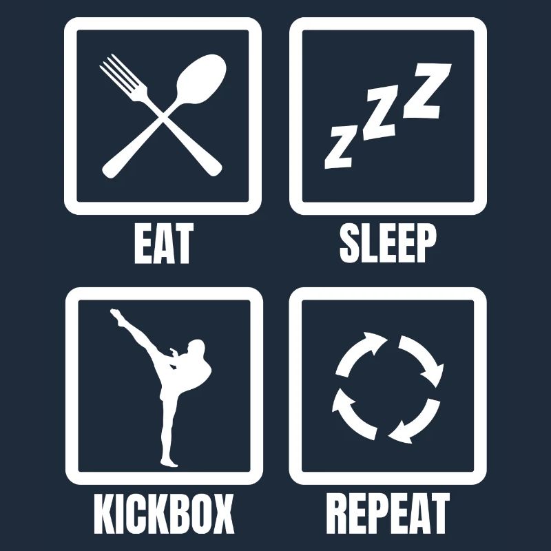 Manger du sommeil Kickbox Répéter