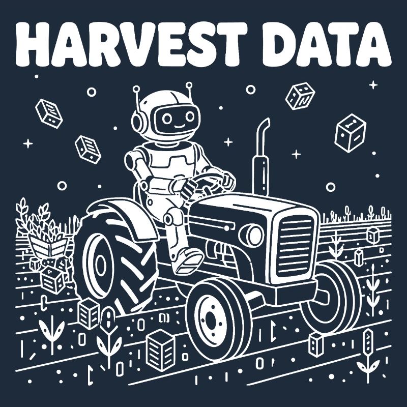 Harvest Data robot on tractor