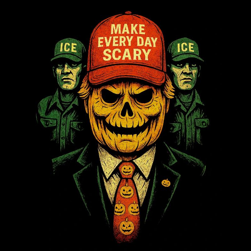 Kürbis Totenschädel Halloween Mode Statement