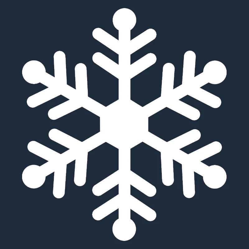 Flocon hivernal silhouette