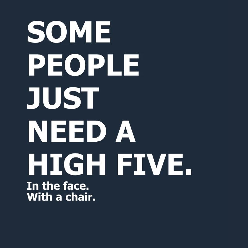 High Five - funny cynical design