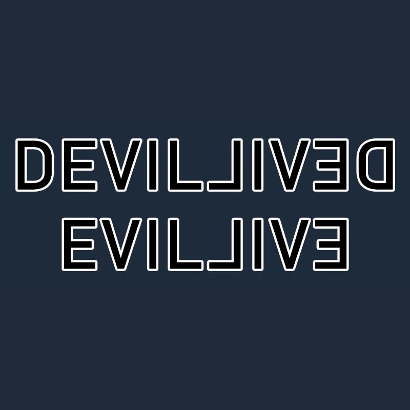Double Devil-Wordmark Mirror Image