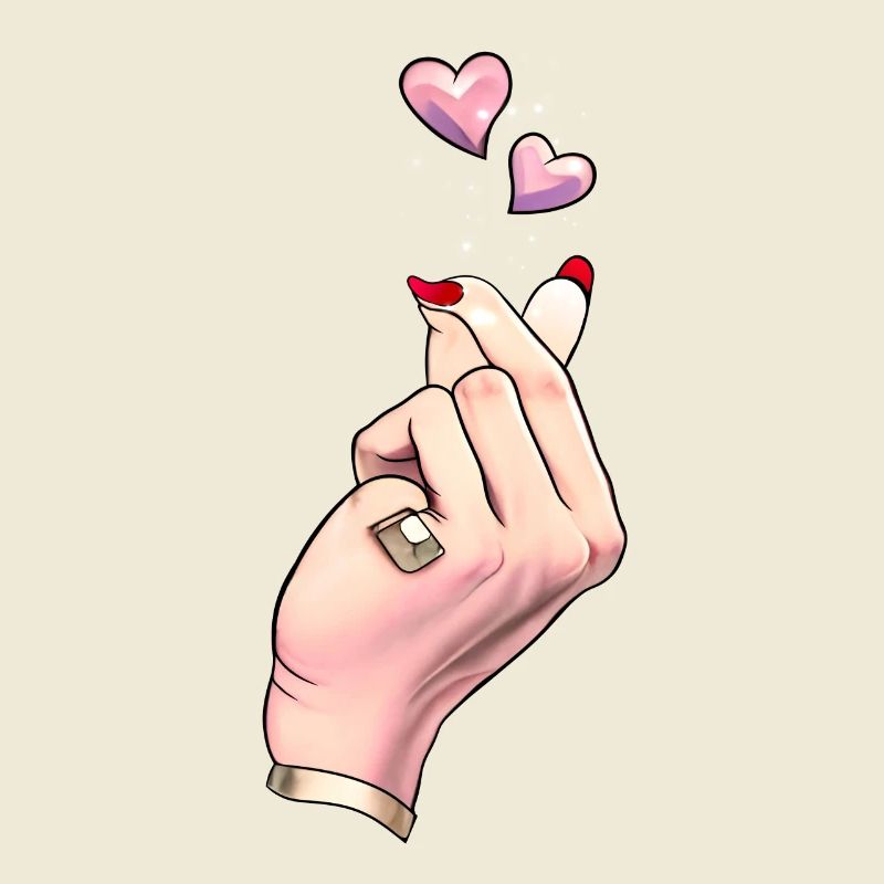 Finger Heart K Pop coréenne