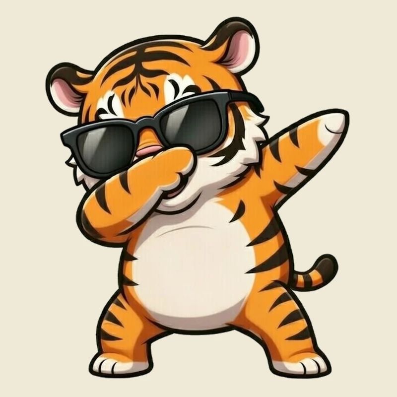 Dabbing Tiger