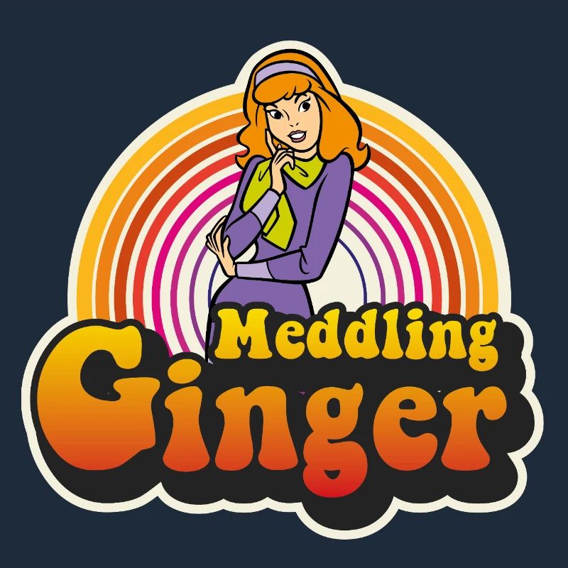 Scooby-Doo Meddling Ginger Design With Text