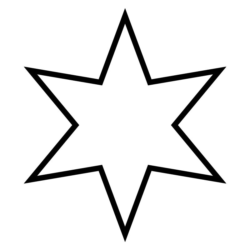 Étoile à six branches - étoile à six branches
