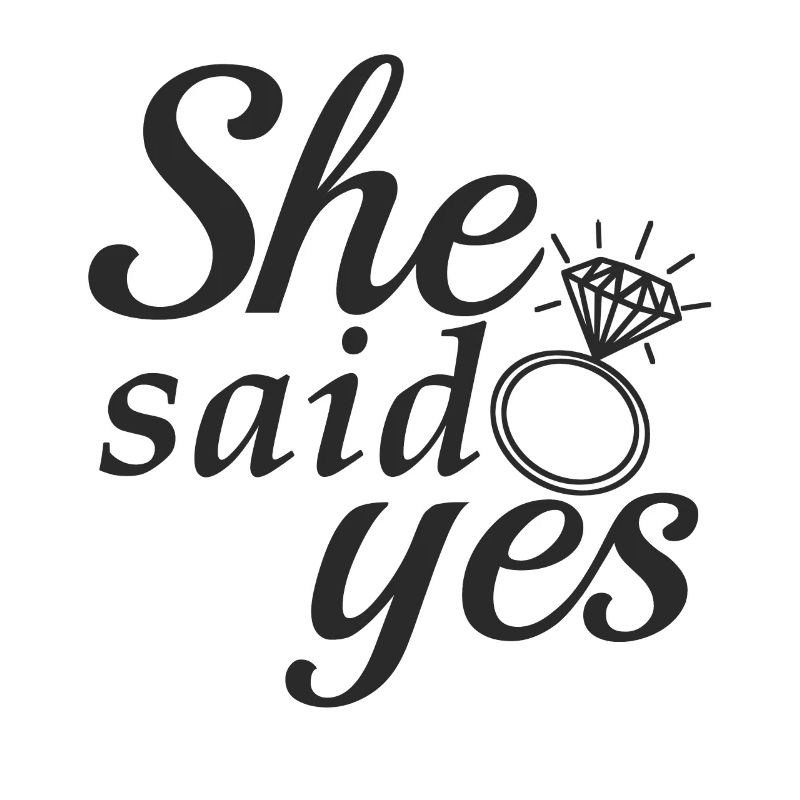 She said yes!