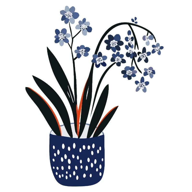 Conception de plante mignonne