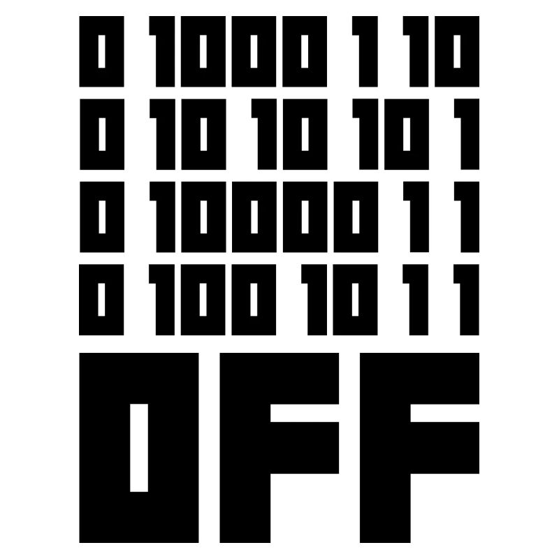 Binary Code F**k OFF – Humour Nerd & Geek Code