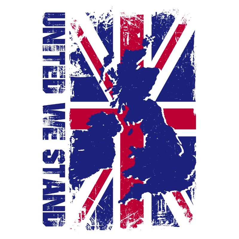 Union Jack Map Splash