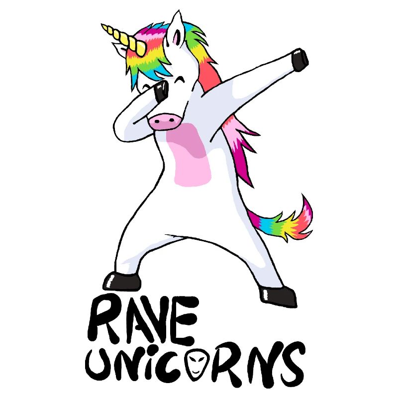 Logo Rave Unicorns Black Text