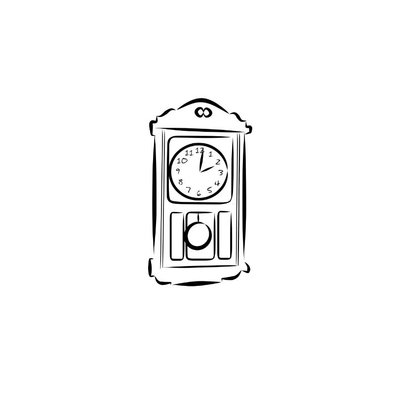 Pendulum clock, clock, wall clock