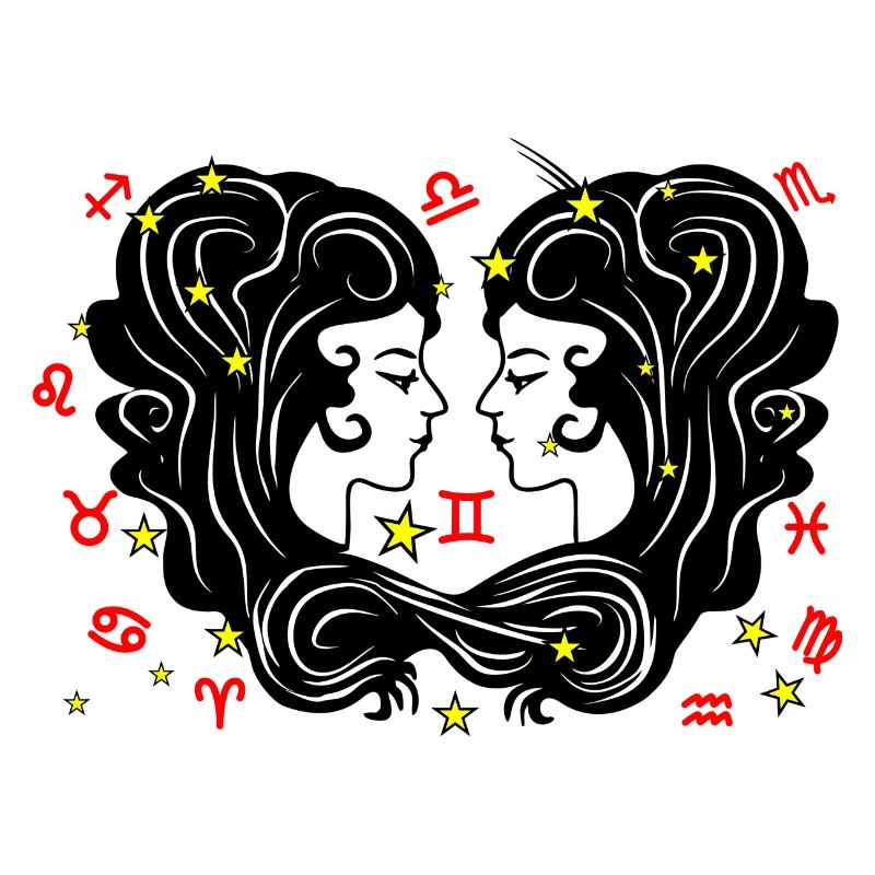 Sternzeichen Stern Logo Zwillinge