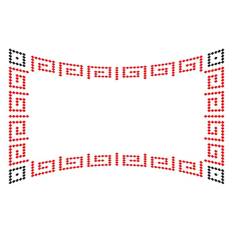 Frame pattern red