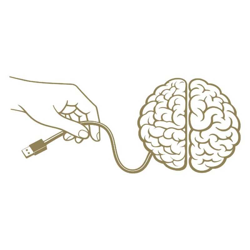 Connecteur de câble Brain Head Intelligence Intelligence artificielle