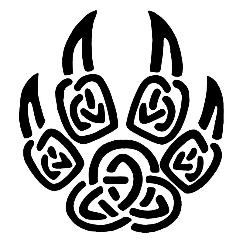 Black viking wolf claws
